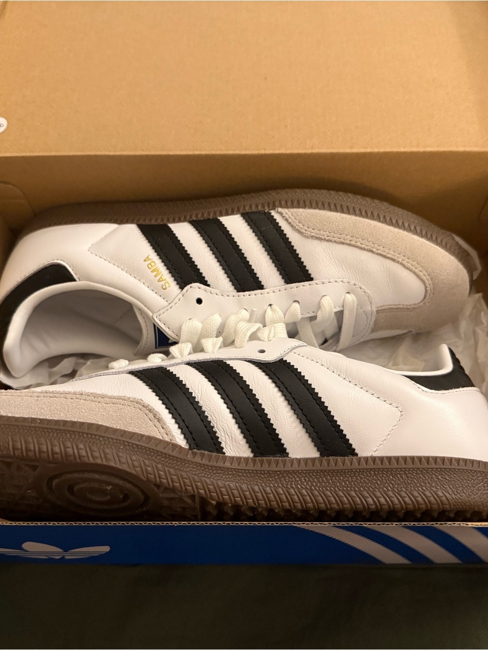 adidas Samba Classic Sneakers - White, Black, Gum